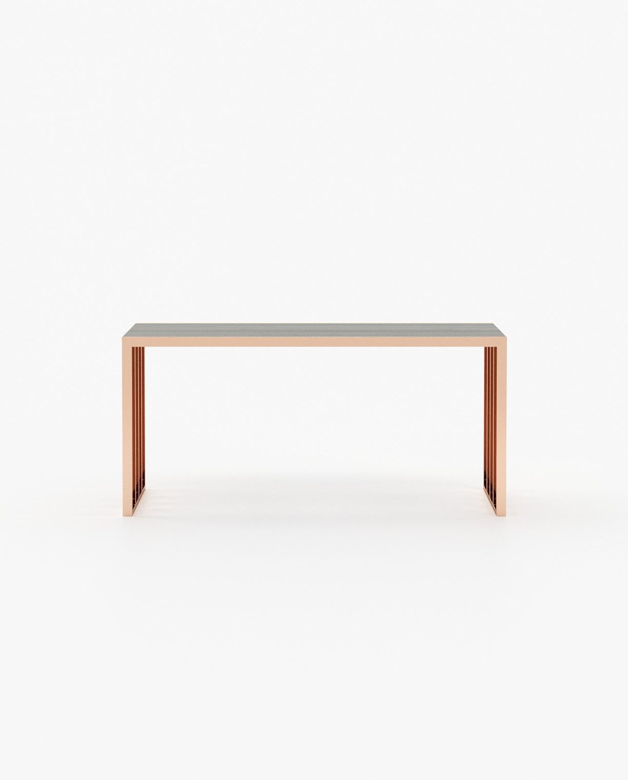 Laskasas KAMPALA Desk Grey Eucalyptus Veneer Matte - Araco Interiors