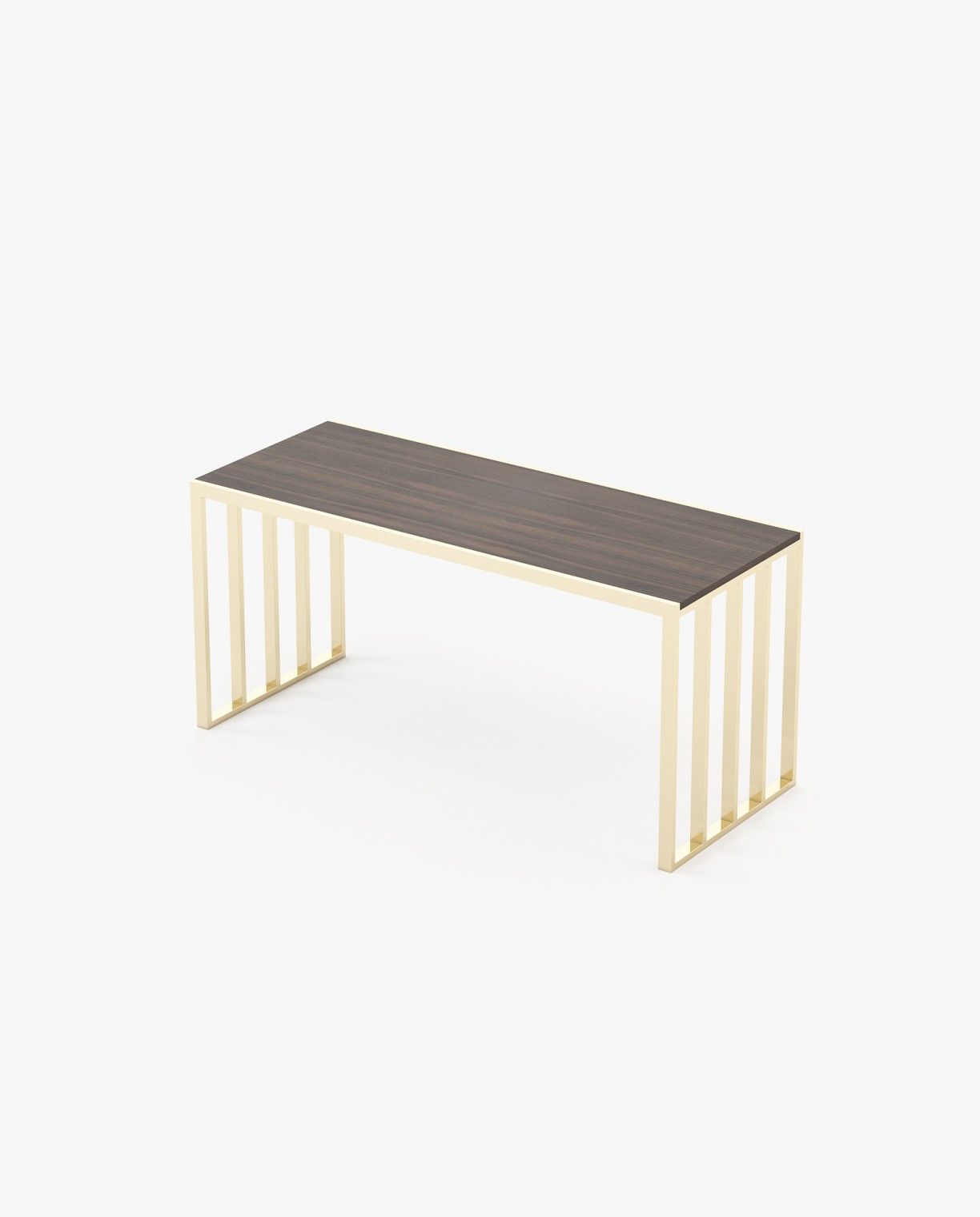 Laskasas KAMPALA Desk Smoked Eucalyptus Veneer Matte - Araco Interiors