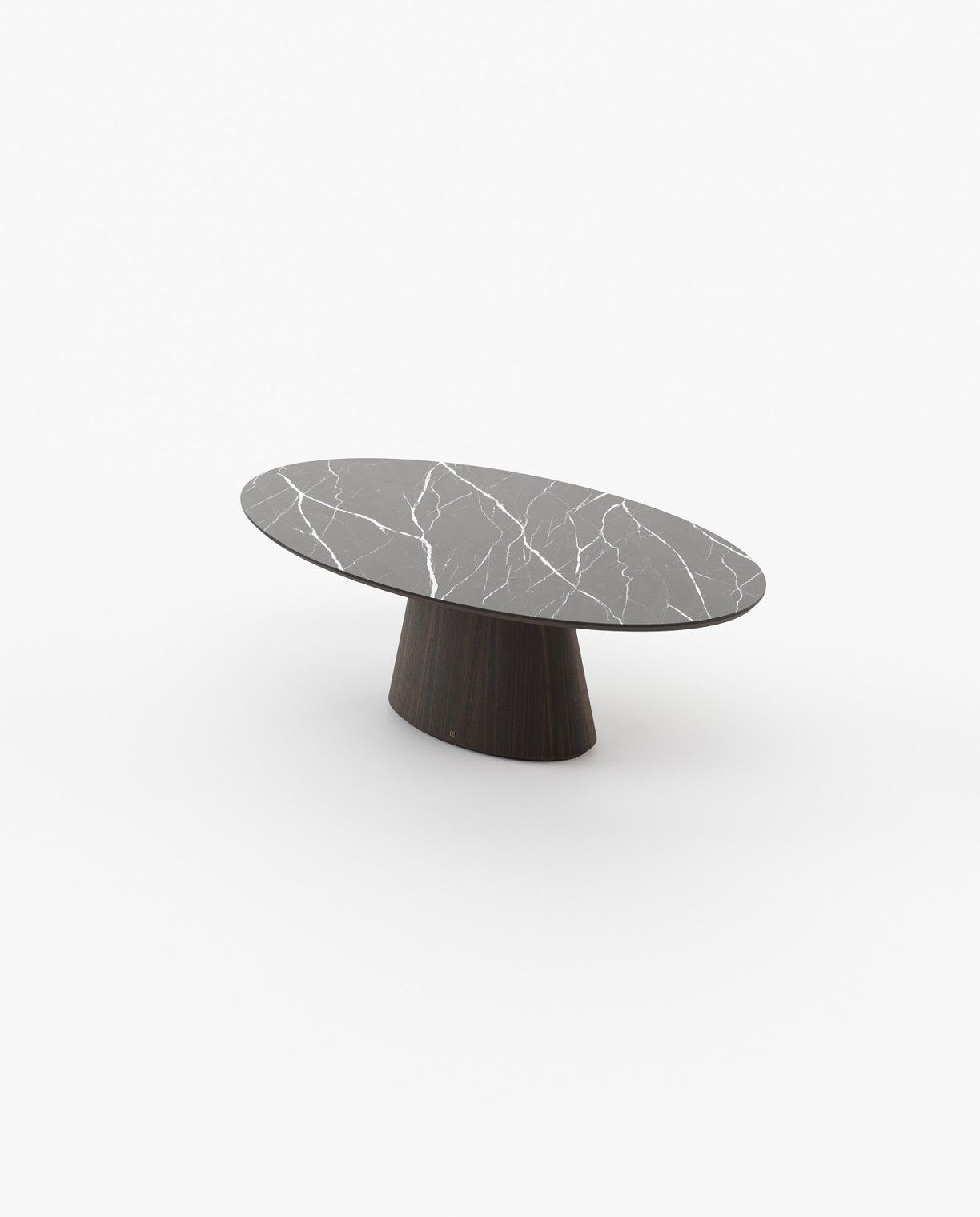 Laskasas KELLY Dining & Bar Table Smoked Eucalyptus Veneer Matte - Araco Interiors