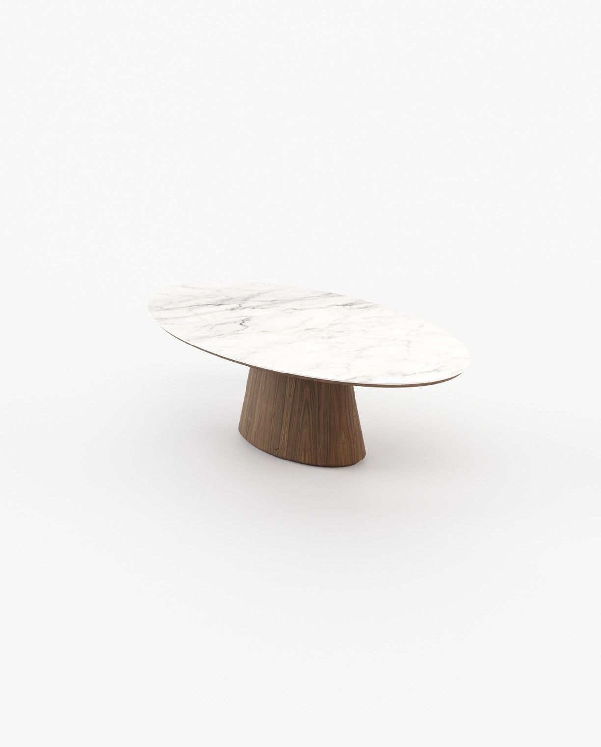 Laskasas KELLY Dining & Bar Table Walnut Veneer Matte - Araco Interiors