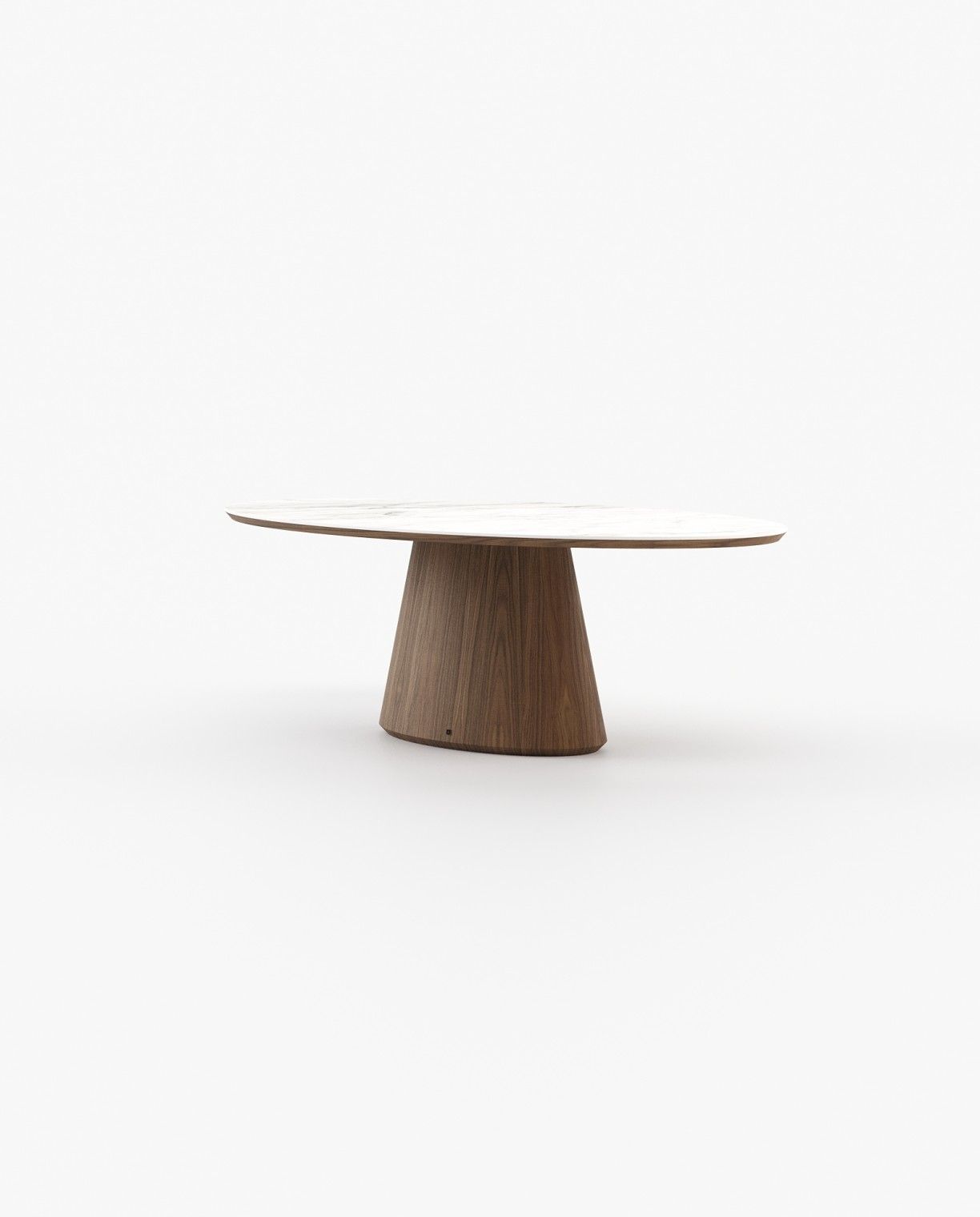 Laskasas KELLY Dining & Bar Table Walnut Veneer Matte - Araco Interiors
