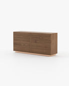 Laskasas KIRA Set of 6 Chest of Drawers Walnut Veneer Matte - Araco Interiors
