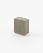 Laskasas KIRA Tallboy Chest of Drawers Aged Oak Veneer Matte - Araco Interiors