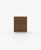 Laskasas KIRA Tallboy Chest of Drawers Walnut Veneer Matte - Araco Interiors