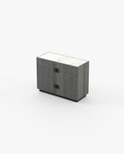 Laskasas LADY Set of 4 Chest of Drawers Grey Eucalyptus Veneer Matte - Araco Interiors