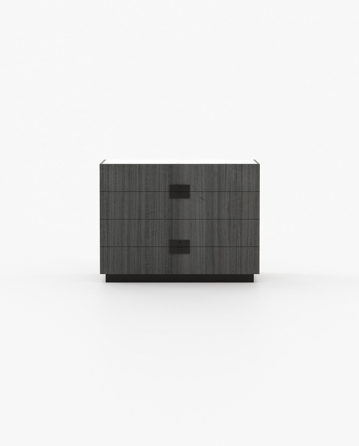 Laskasas LADY Set of 4 Chest of Drawers Grey Eucalyptus Veneer Matte - Araco Interiors