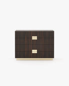 Laskasas LADY Set of 4 Chest of Drawers Smoked Eucalyptus Veneer Matte - Araco Interiors