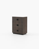 Laskasas LADY Tallboy Chest of Drawers Smoked Eucalyptus Veneer Matte - Araco Interiors