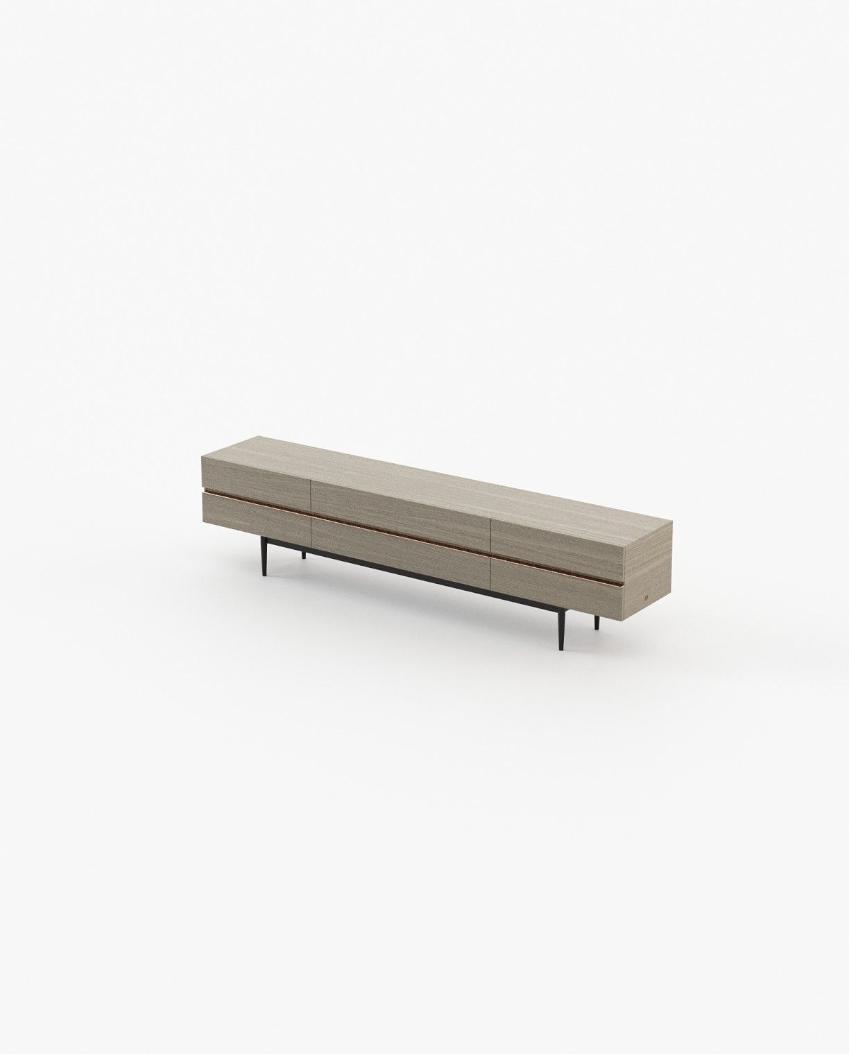 Laskasas LAGOS Media Unit Aged Oak Veneer Matte - Araco Interiors