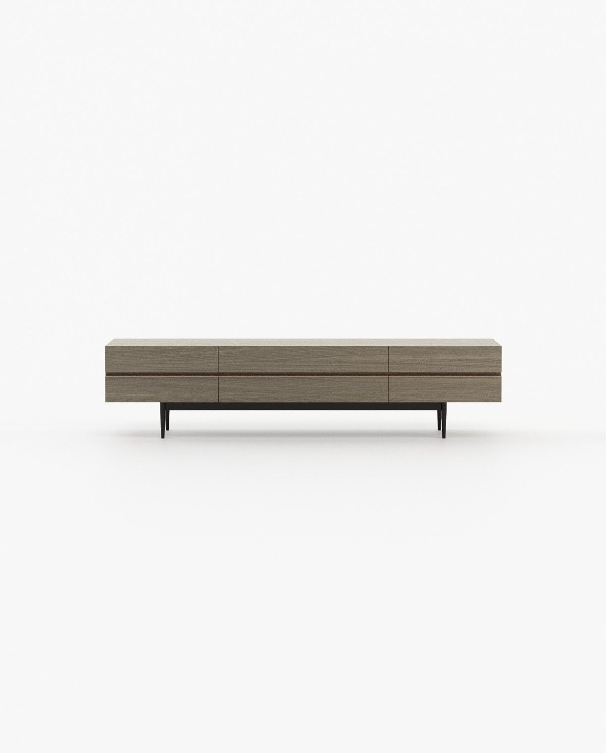 Laskasas LAGOS Media Unit Aged Oak Veneer Matte - Araco Interiors