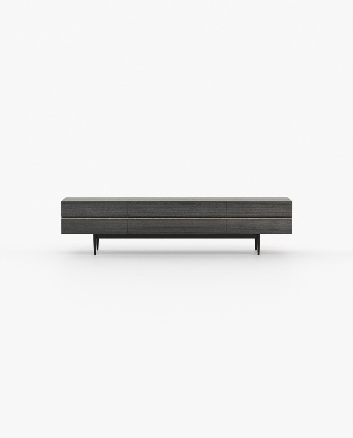 Laskasas LAGOS Media Unit Grey Eucalyptus Veneer Matte - Araco Interiors