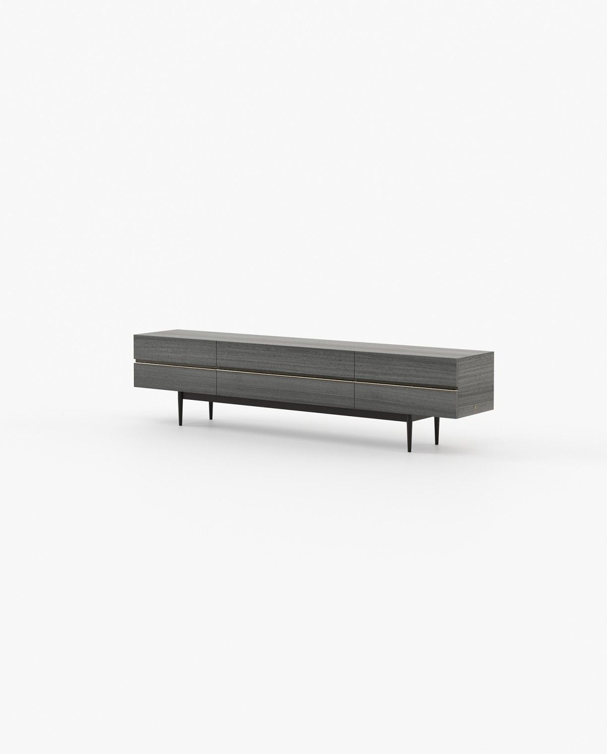 Laskasas LAGOS Media Unit Grey Eucalyptus Veneer Matte - Araco Interiors