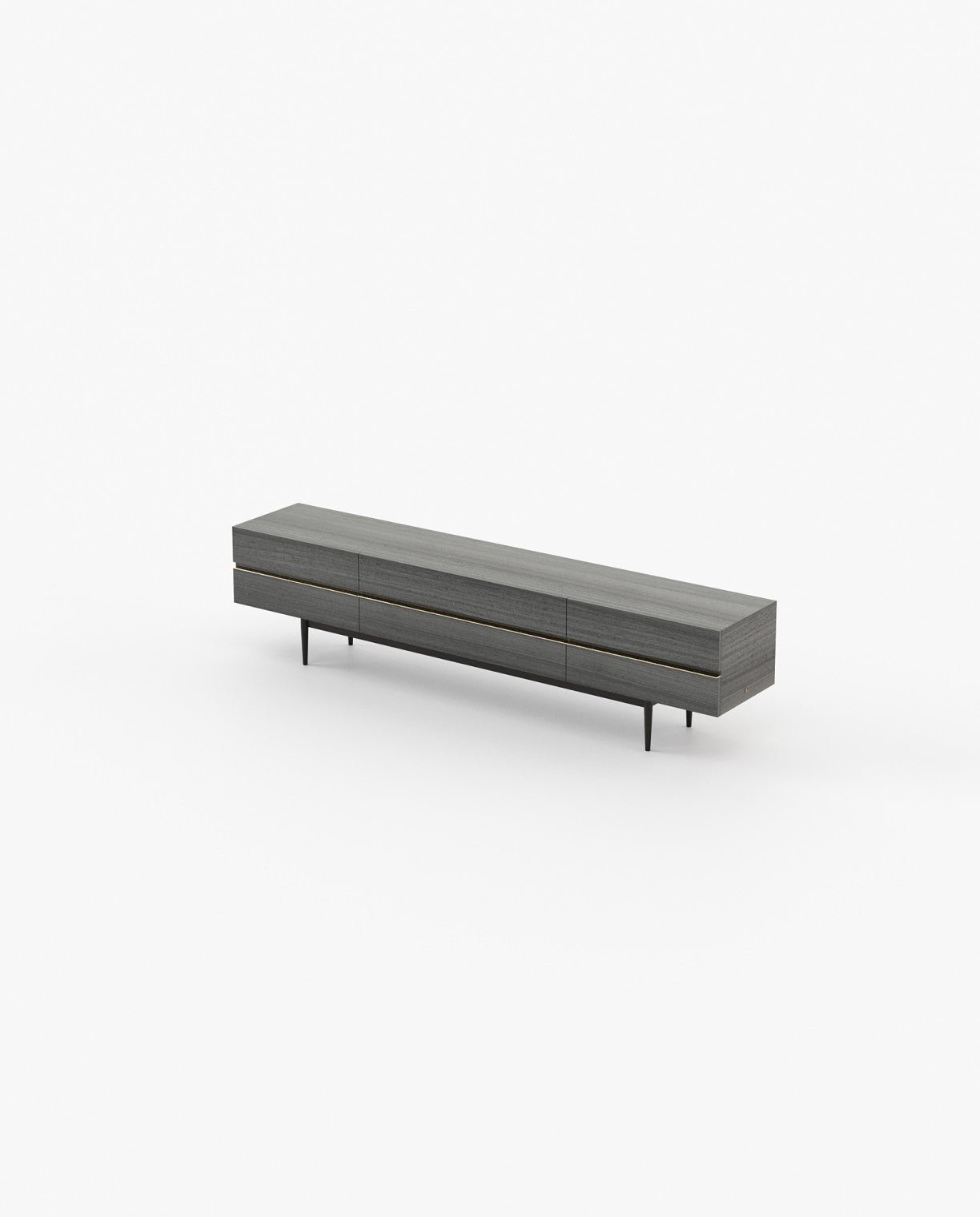 Laskasas LAGOS Media Unit Grey Eucalyptus Veneer Matte - Araco Interiors