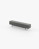 Laskasas LAGOS Media Unit Grey Eucalyptus Veneer Matte - Araco Interiors