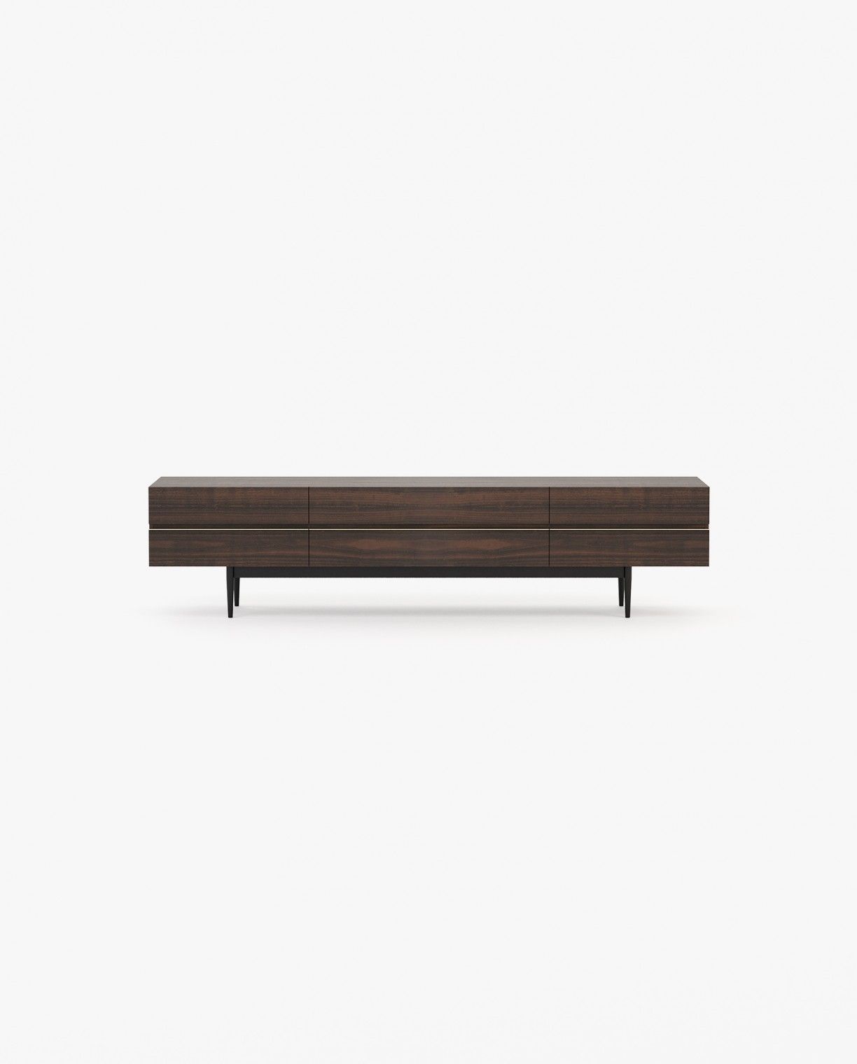 Laskasas LAGOS Media Unit Smoked Eucalyptus Veneer Matte - Araco Interiors