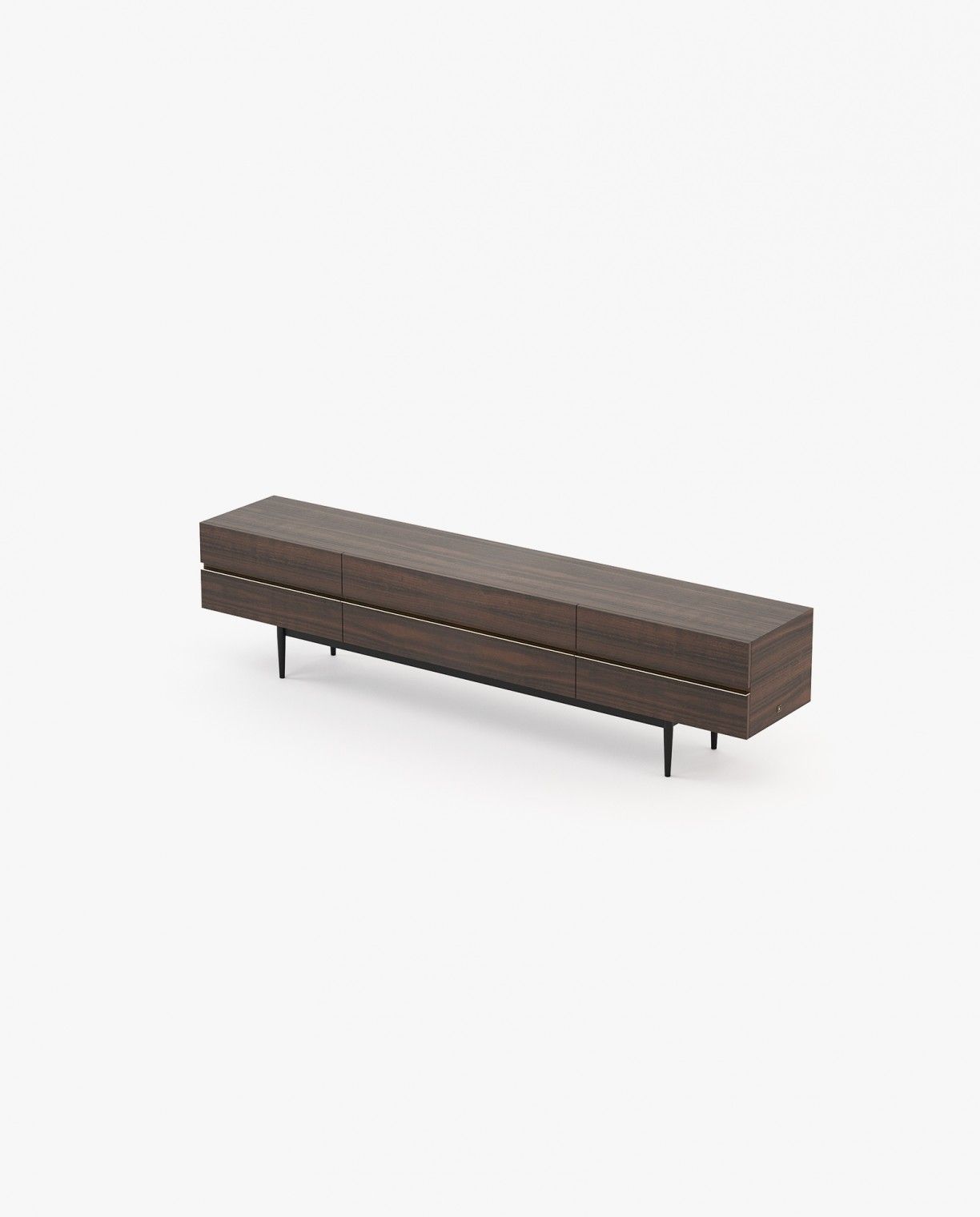 Laskasas LAGOS Media Unit Smoked Eucalyptus Veneer Matte - Araco Interiors