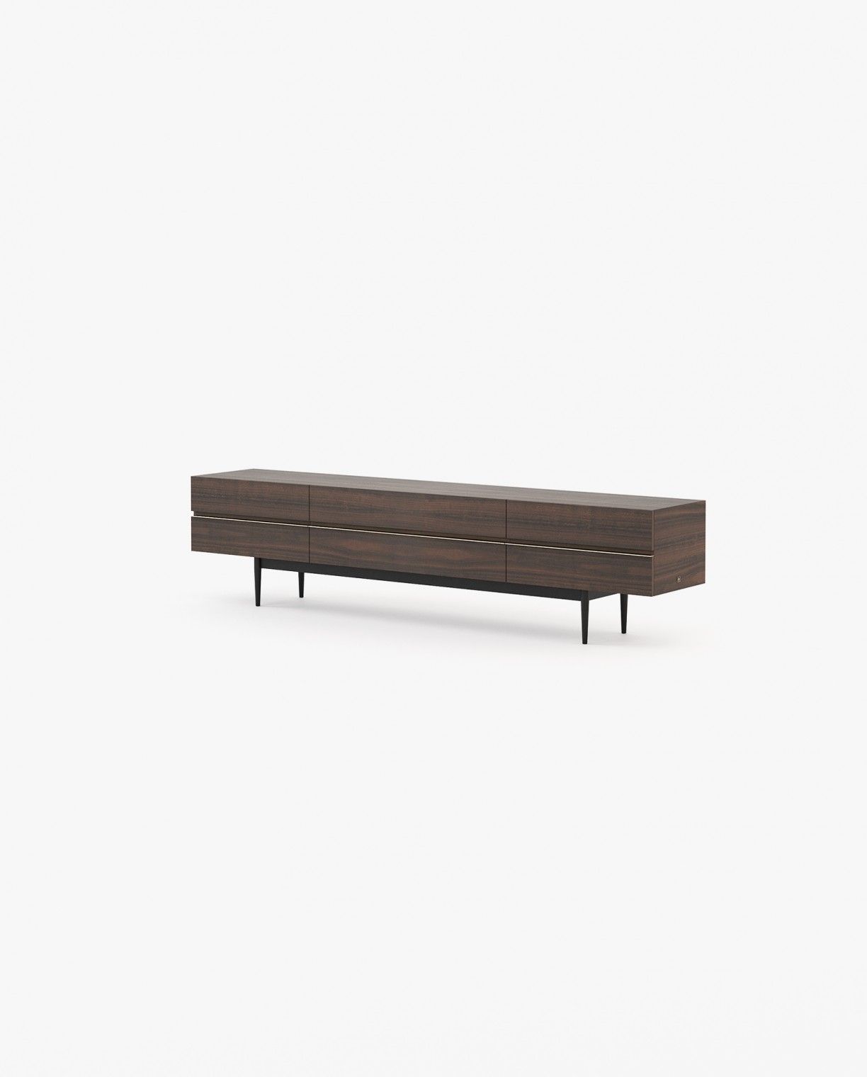 Laskasas LAGOS Media Unit Smoked Eucalyptus Veneer Matte - Araco Interiors