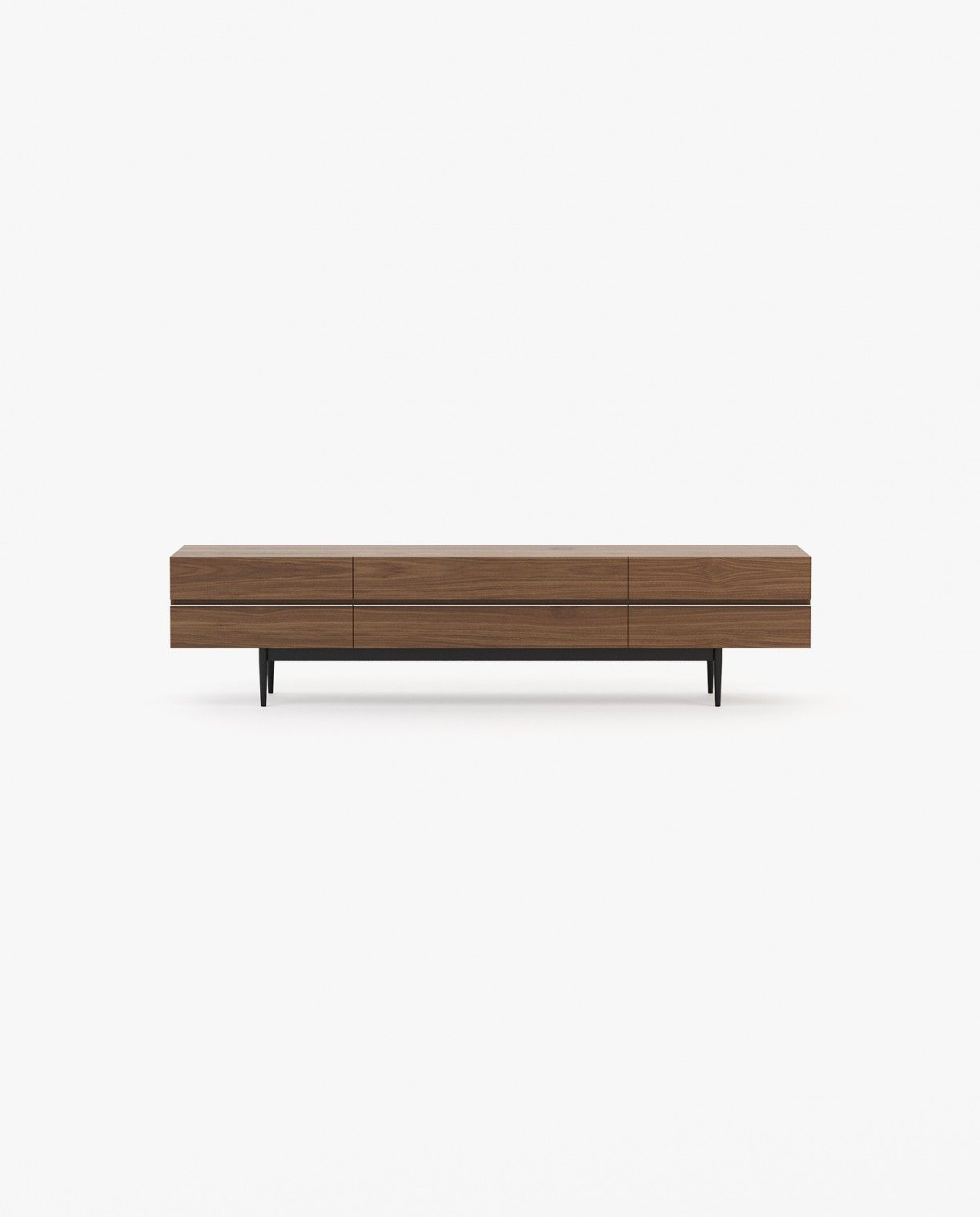 Laskasas LAGOS Media Unit Walnut Veneer Matte - Araco Interiors