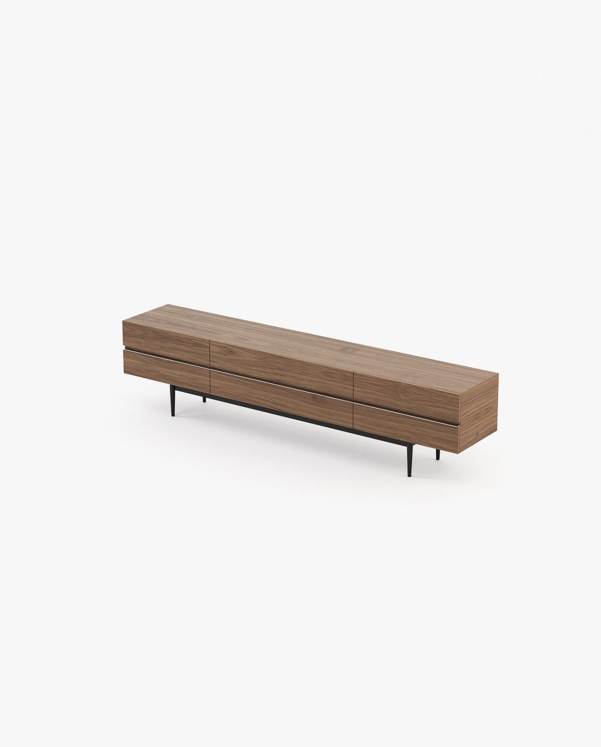Laskasas LAGOS Media Unit Walnut Veneer Matte - Araco Interiors