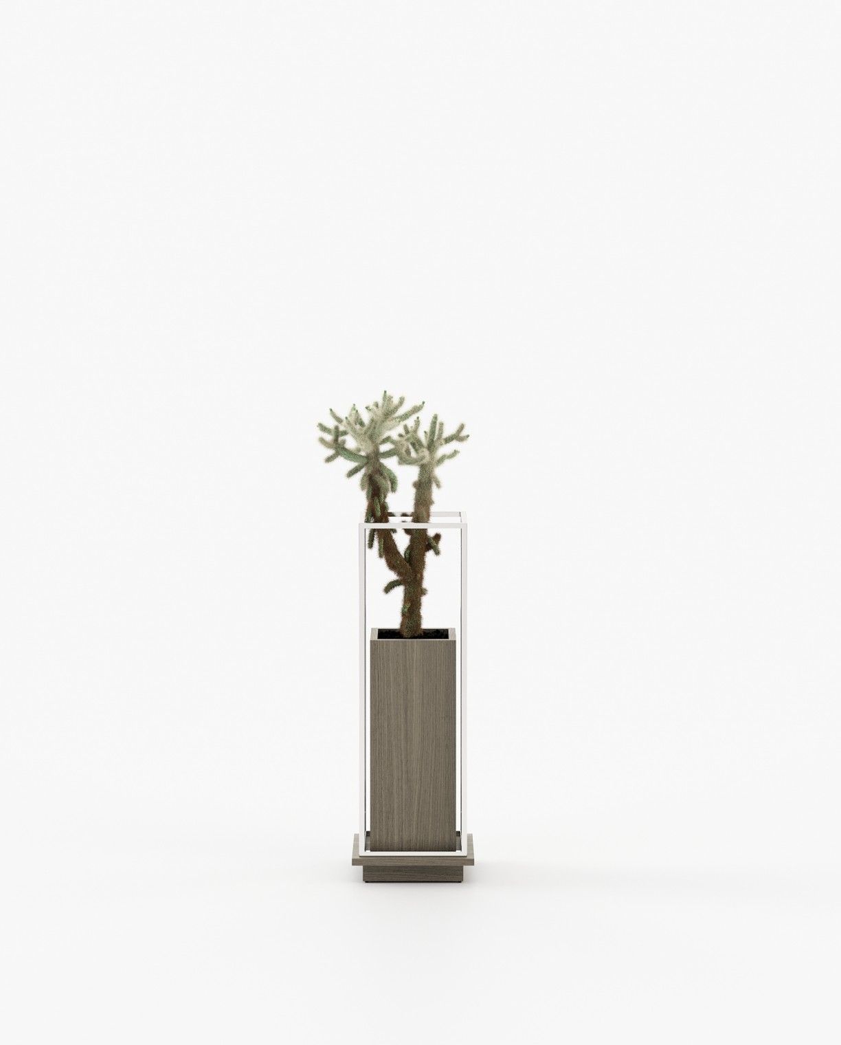 Laskasas LANIE Planter & Pot Aged Oak Veneer Matte - Araco Interiors