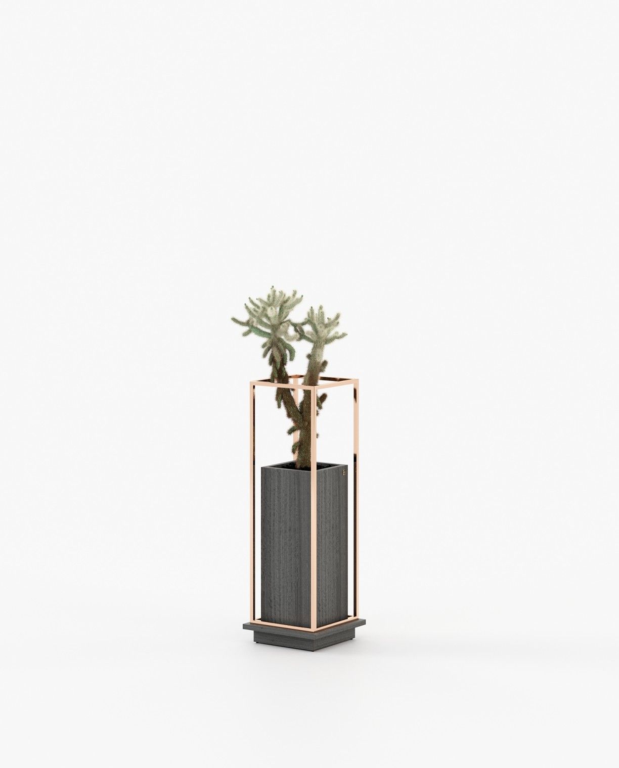 Laskasas LANIE Planter & Pot Grey Eucalyptus Veneer Matte - Araco Interiors