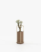 Laskasas LANIE Planter & Pot Walnut Veneer Matte - Araco Interiors