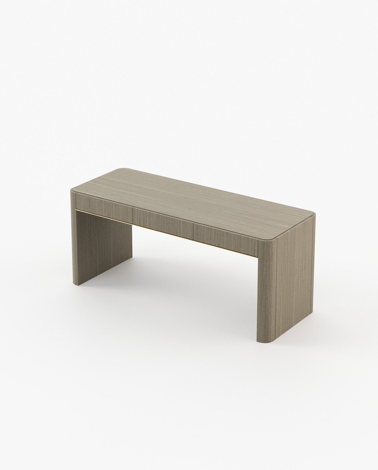 Laskasas LARSON Desk Aged Oak Veneer Matte - Araco Interiors
