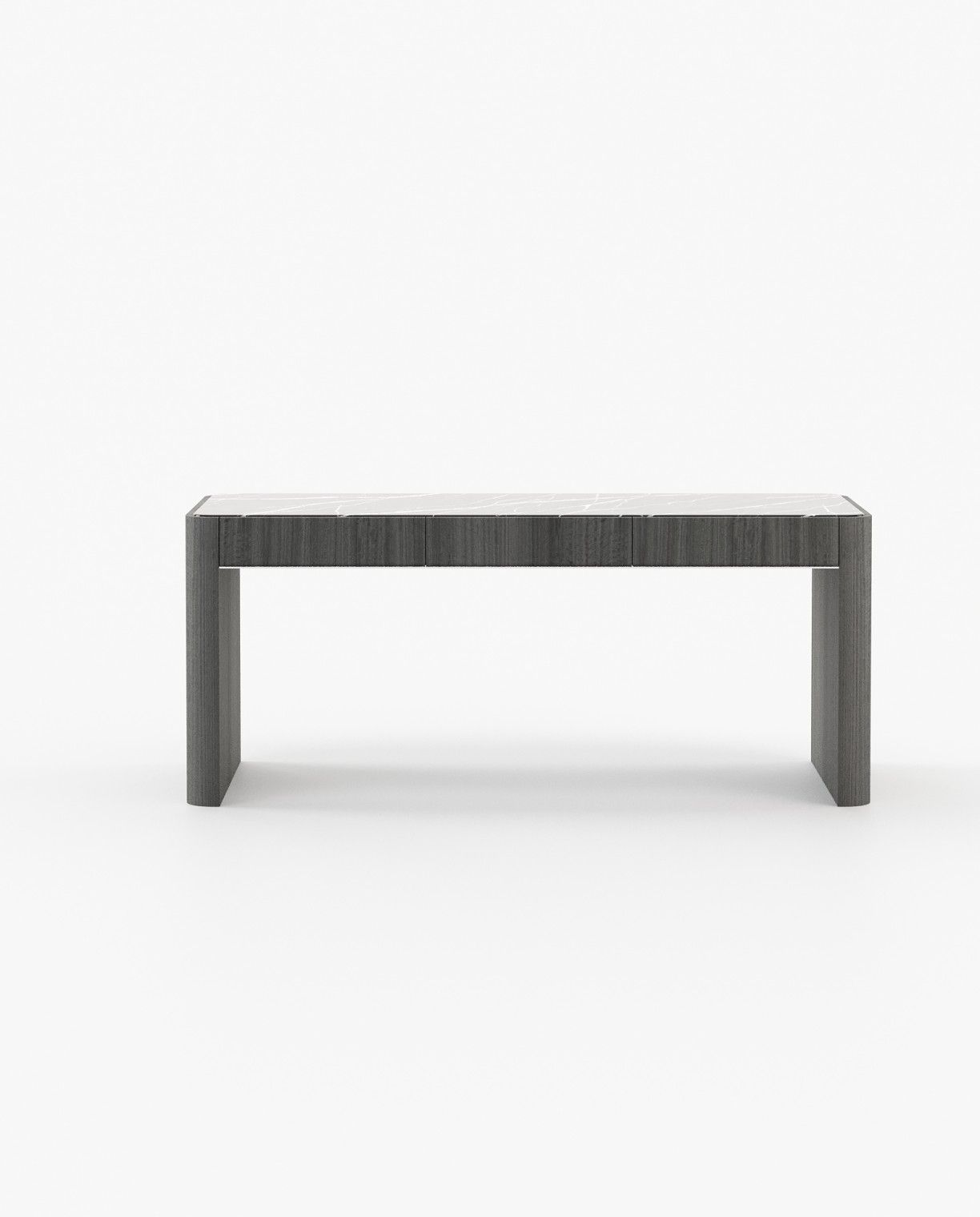 Laskasas LARSON Desk Grey Eucalyptus Veneer Matte - Araco Interiors