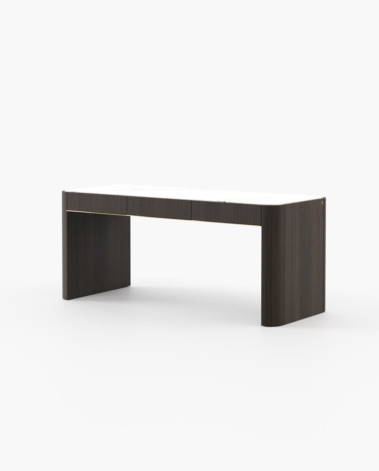 Laskasas LARSON Desk Smoked Eucalyptus Veneer Matte - Araco Interiors