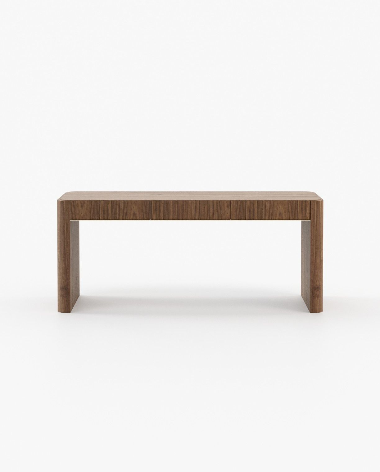 Laskasas LARSON Desk Walnut Veneer Matte - Araco Interiors