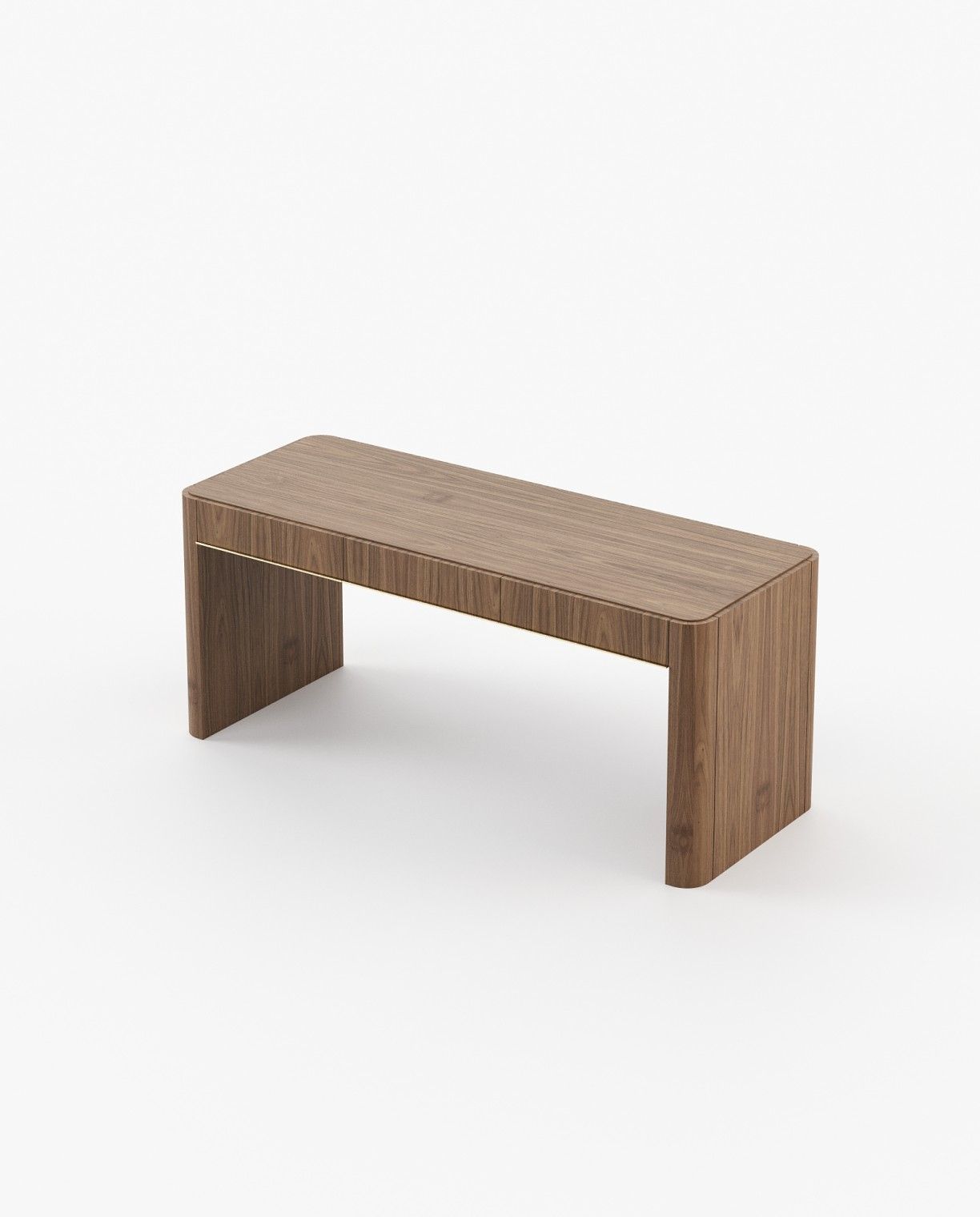Laskasas LARSON Desk Walnut Veneer Matte - Araco Interiors