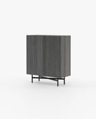 Laskasas LEWIS Bar Cabinet Grey Eucalyptus Veneer Matte - Araco Interiors