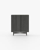 Laskasas LEWIS Bar Cabinet Grey Eucalyptus Veneer Matte - Araco Interiors