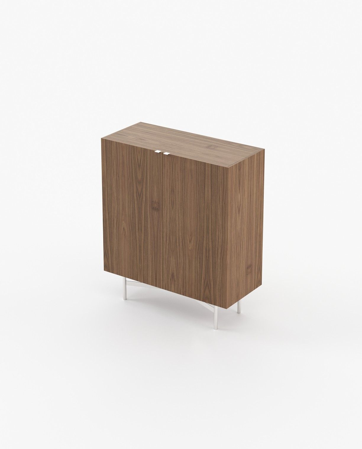 Laskasas LEWIS Bar Cabinet Walnut Veneer Matte - Araco Interiors