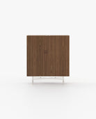 Laskasas LEWIS Bar Cabinet Walnut Veneer Matte - Araco Interiors