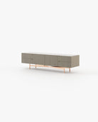 Laskasas LEWIS Media Unit Aged Oak Veneer Matte - Araco Interiors