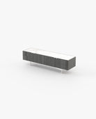 Laskasas LEWIS Media Unit Grey Eucalyptus Veneer Matte - Araco Interiors