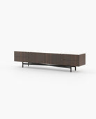 Laskasas LEWIS Media Unit Smoked Eucalyptus Veneer Matte - Araco Interiors