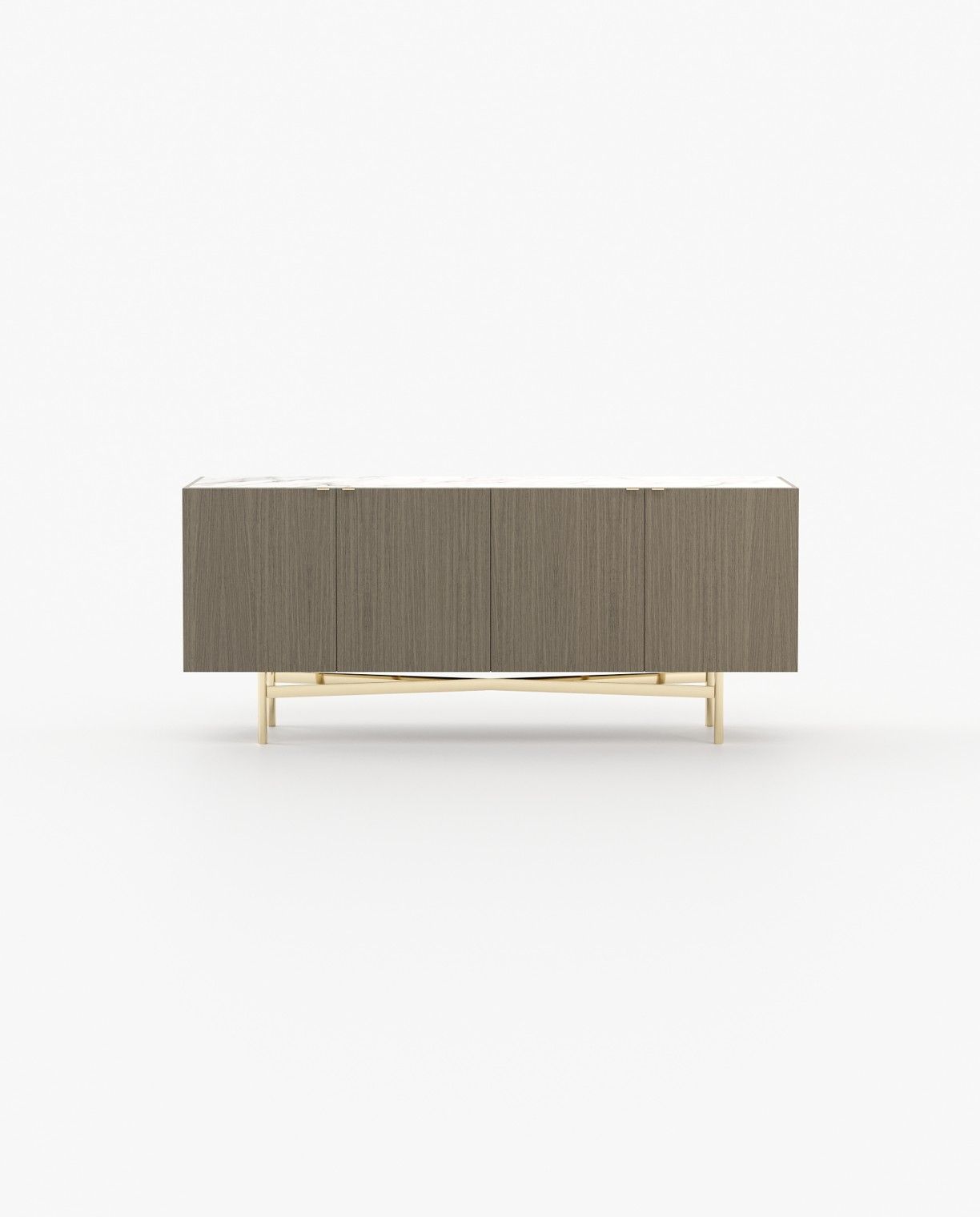 Laskasas LEWIS Sideboard Aged Oak Veneer Matte - Araco Interiors