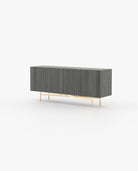 Laskasas LEWIS Sideboard Grey Eucalyptus Veneer Matte - Araco Interiors