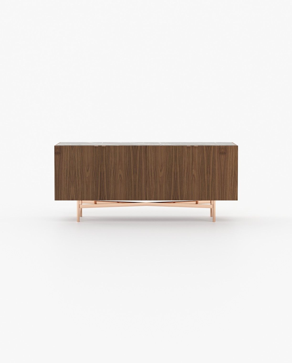 Laskasas LEWIS Sideboard Walnut Veneer Matte - Araco Interiors