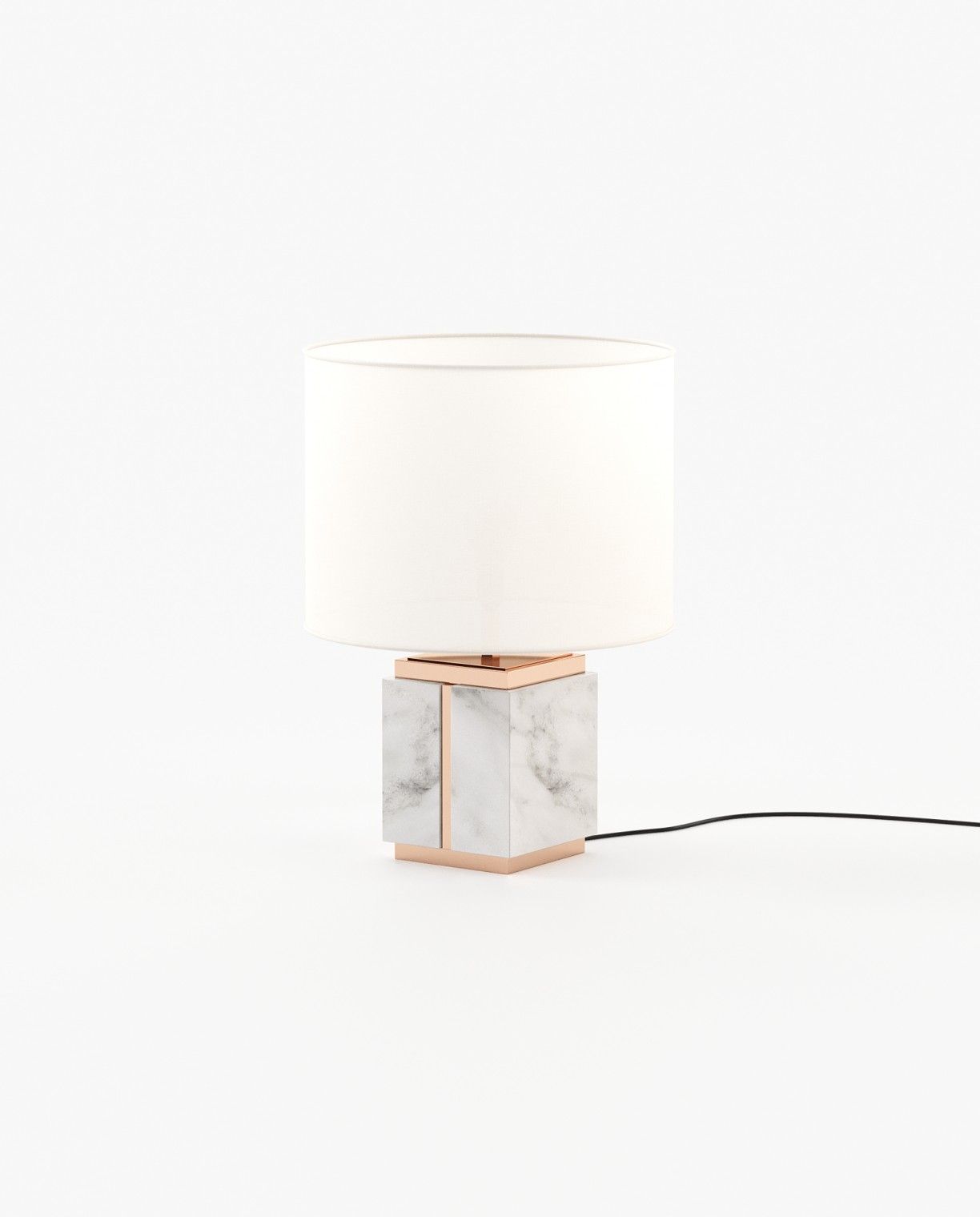 Laskasas LITTLE Table & Desk Lamp Carrara Marble - Araco Interiors