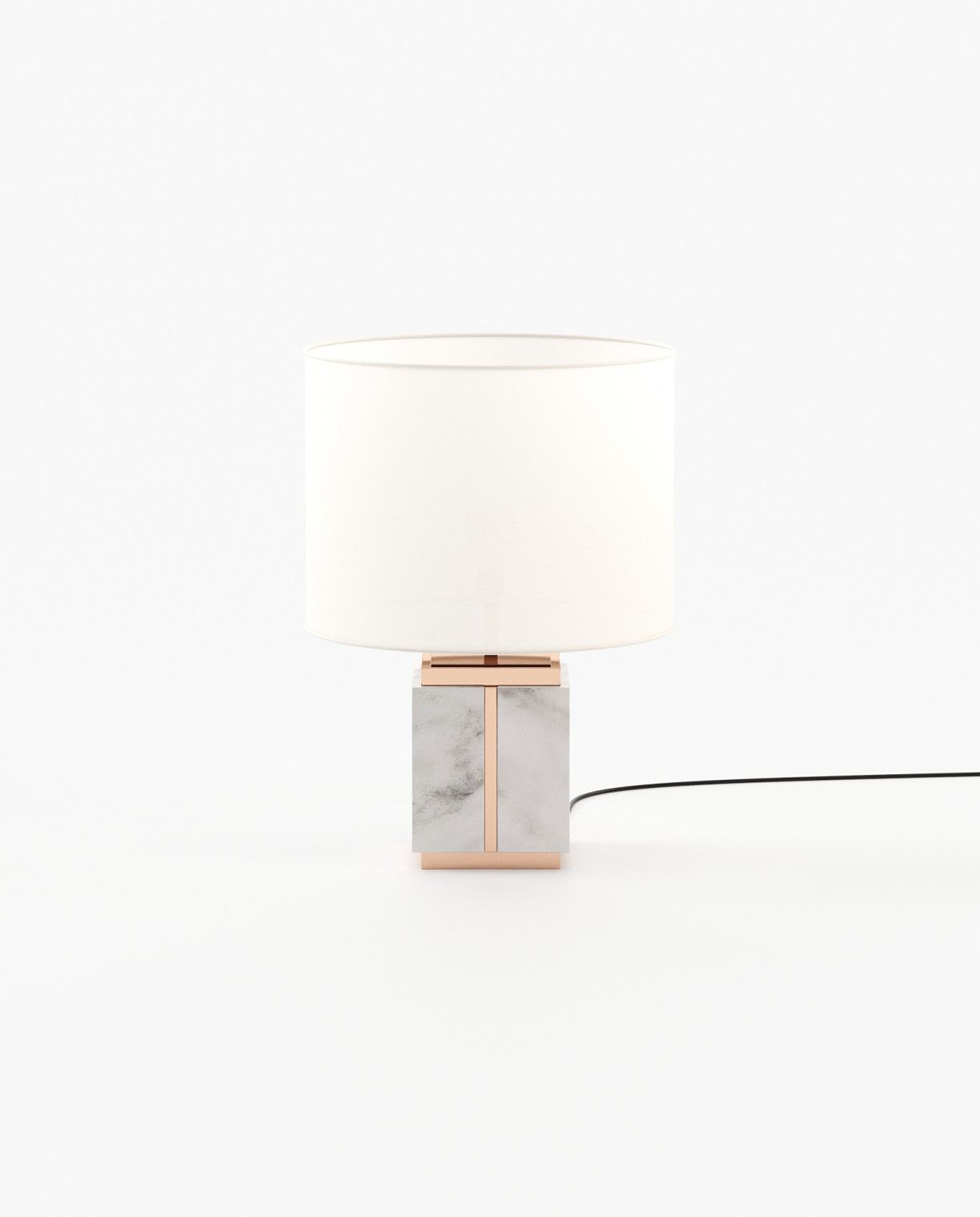 Laskasas LITTLE Table & Desk Lamp Carrara Marble - Araco Interiors