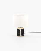 Laskasas LITTLE Table & Desk Lamp Nero Marquina Polished Marble - Araco Interiors