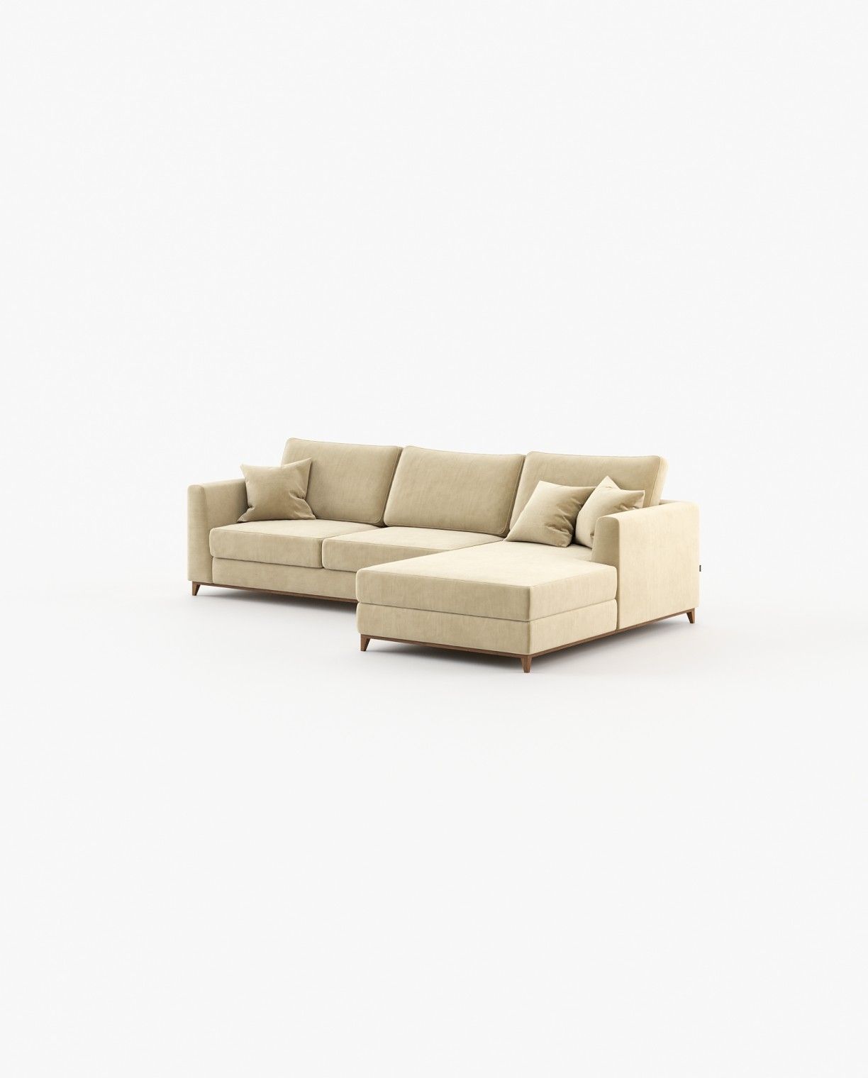 Laskasas LONDON with chaiselongue Sofa Vienna Beige - Araco Interiors