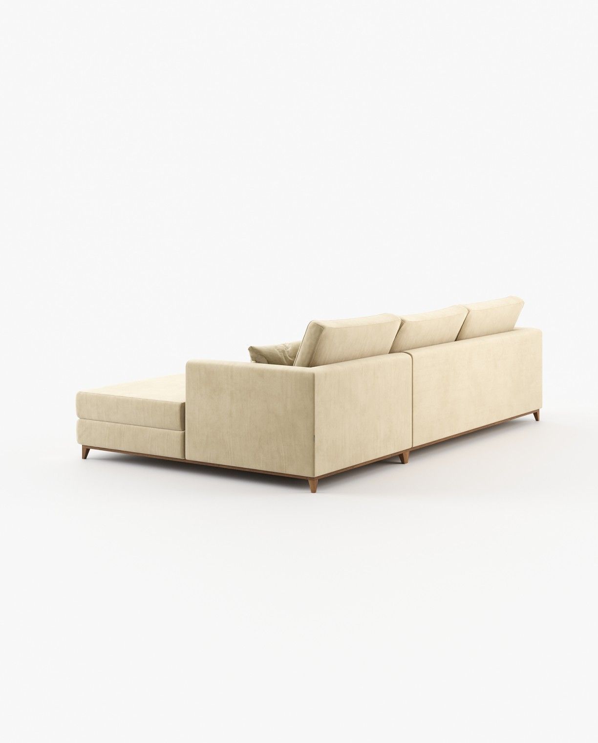 Laskasas LONDON with chaiselongue Sofa Vienna Beige - Araco Interiors