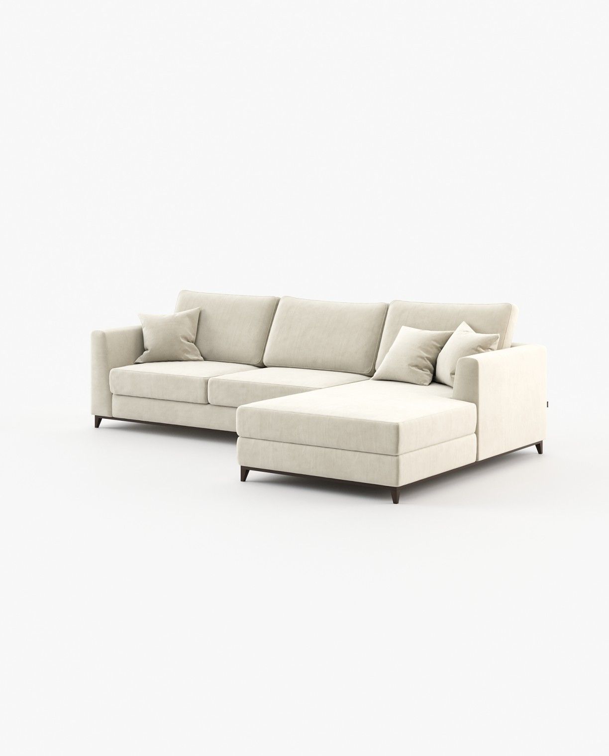 Laskasas LONDON with chaiselongue Sofa Vienna Cream - Araco Interiors