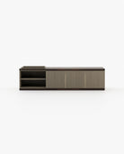 Laskasas LORA Media Unit Aged Oak Veneer Matte - Araco Interiors