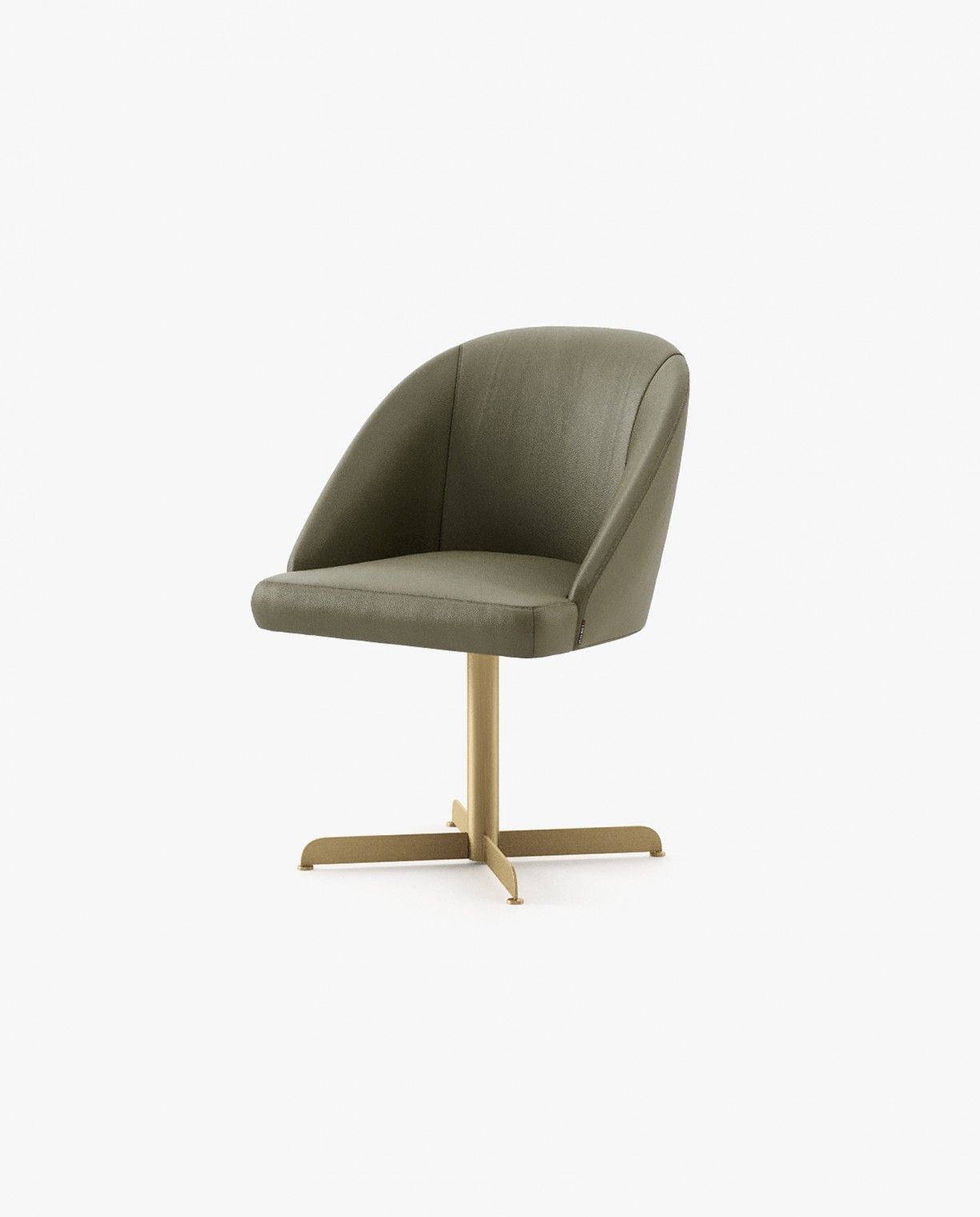 Laskasas LOREN office Dining Chair & Bench Berlin Forest Leather - Araco Interiors