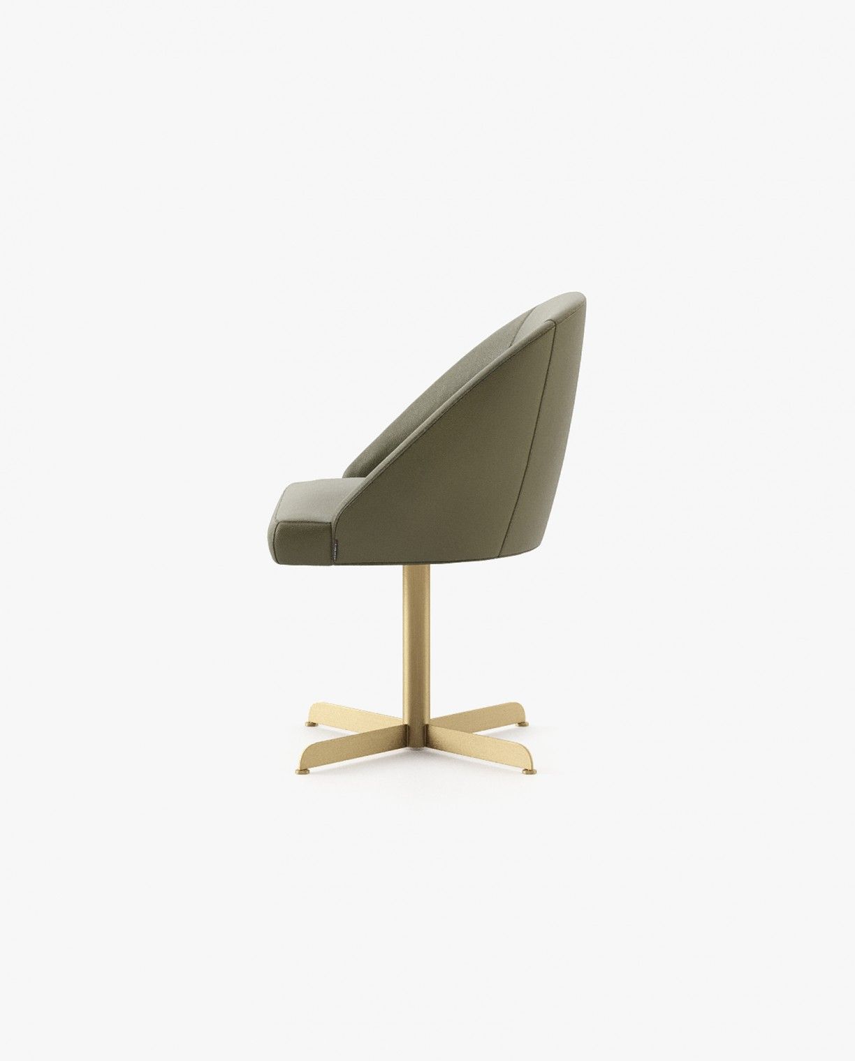 Laskasas LOREN office Dining Chair & Bench Berlin Forest Leather - Araco Interiors